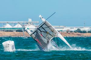 Day 3 – Claire Campbell and James Moeller capsize - Viper World Championships photo copyright Tom Smeaton taken at  and featuring the  class