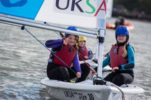 Year 6 students on the water as part of UKSA's Test the Water's programme. photo copyright UKSA www.uksa.org taken at  and featuring the  class