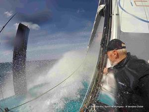 Photo sent from the boat Spirit of Hungary, on January 12th, 2017 - Vendee Globe 2016-2017 photo copyright Nandor Fa / Spirit of Hungary / Vendée Globe taken at  and featuring the  class