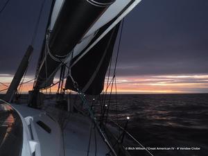 Photo sent from the boat Great American IV, on January 8th, 2017 photo copyright Rich Wilson / Great American 4 / Vendée Globe taken at  and featuring the  class