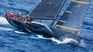 Current overall race winner and holder of the RORC Caribbean 600 Trophy: George Sakellaris, Maxi72 Proteus photo copyright RORC / Tim Wright / Photoaction.com taken at  and featuring the  class