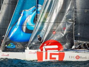 EFG Bank Sailing Arabia The Tour 2016. Dubai. UAE Pictures of the In-Port practise race prior to the race start later this week. photo copyright Mark Lloyd http://www.lloyd-images.com taken at  and featuring the  class