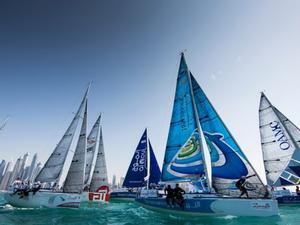 EFG Bank Sailing Arabia The Tour 2016. Dubai. UAE Pictures of the fleet training close to the city today prior to the start of the 2016 race. photo copyright Mark Lloyd http://www.lloyd-images.com taken at  and featuring the  class
