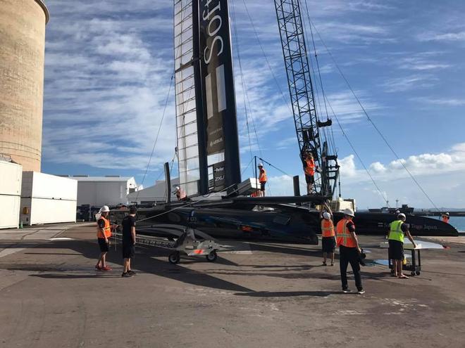  Softbank Team Japan AC50 almost ready to launch © SoftBank Team Japan