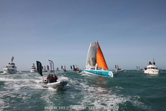  - Conrad Colman finishes under sail in the jury rigged Foresight Natural Energy, February 24, 2017 © Conrad Colman / Foresight Energy / Vendée Globe