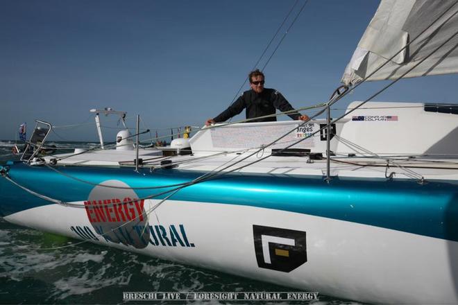  - Conrad Colman finishes under sail in the jury rigged Foresight Natural Energy, February 24, 2017 © Conrad Colman / Foresight Energy / Vendée Globe