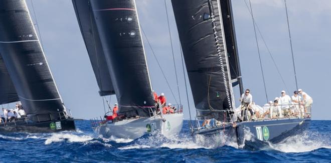 Intense, elite level grand prix racing among the Maxi 72s. ©  Rolex / Carlo Borlenghi http://www.carloborlenghi.net