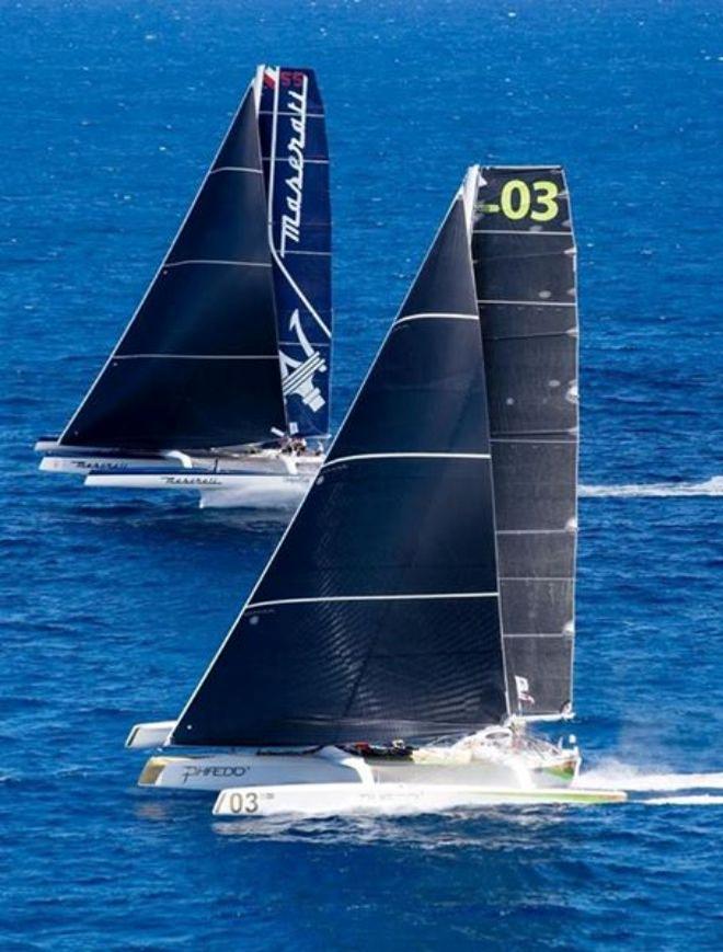 The Italian trimaran finished 13 minutes after Phaedo3 - RORC Caribbean 600 © Rachel Fallon-Langdon