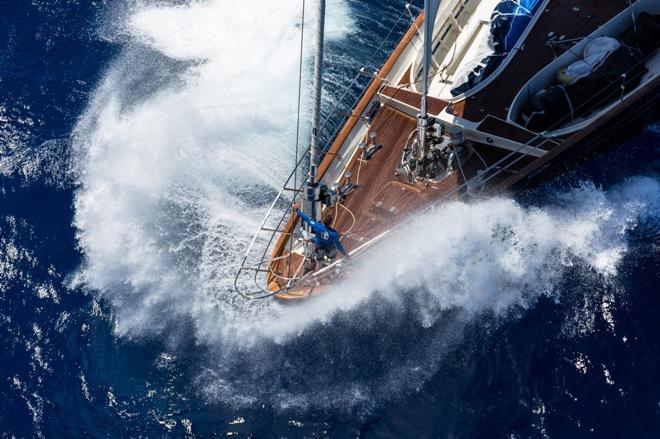 Action at the St Barths Bucket Regatta 2016 © Perini Navi http://www.perininavi.it