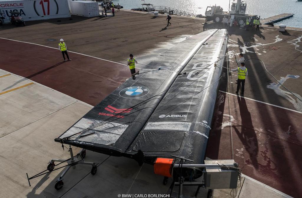 Oracle Team USA launch their AC50 in Bermuda - February 15, 2017 photo copyright BMW / Carlo Borlenghi taken at  and featuring the  class