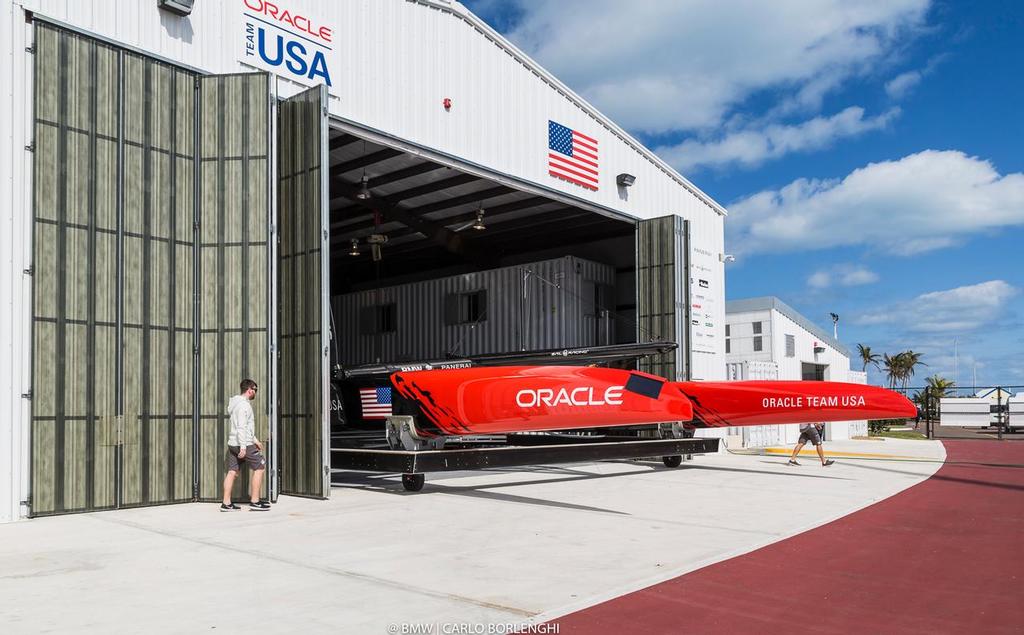 Oracle Team USA launch their AC50 in Bermuda - February 15, 2017 photo copyright BMW / Carlo Borlenghi taken at  and featuring the  class