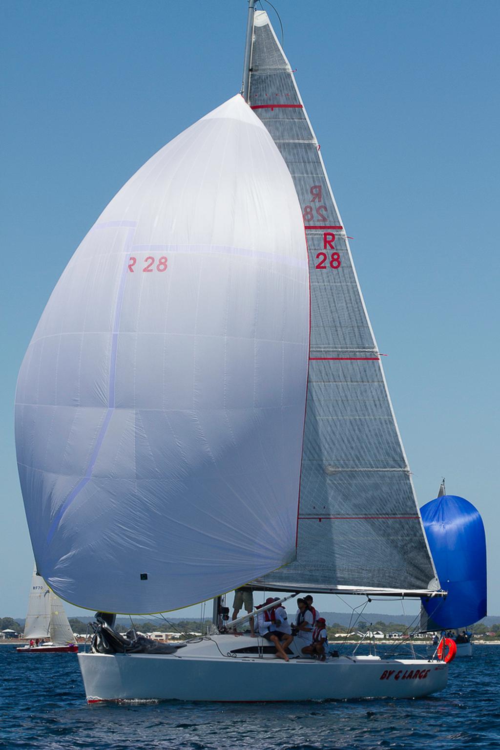 The Bakewell-White Foundation36 By and Large, sailed by Denys Pearce, is a clear leader in the IRC division. - Club Marine Geographe Bay Race Week 2017 © Bernie Kaaks