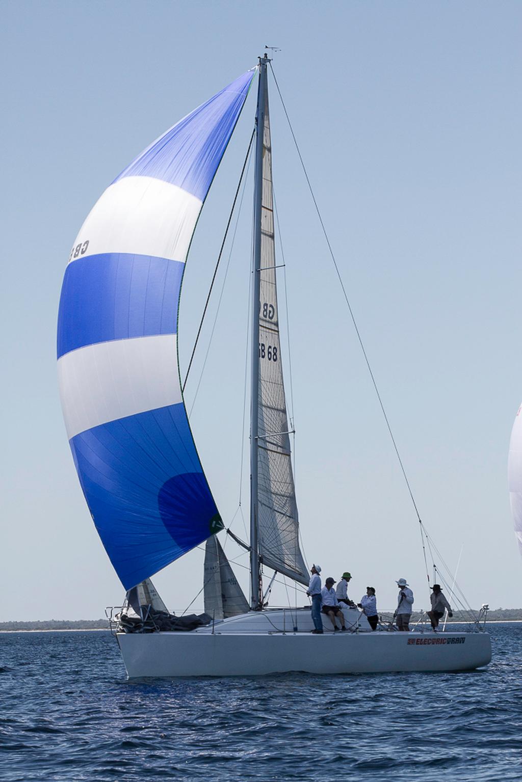Barry Brown's Electric Tram - the Busselton yacht shares the lead in Division 3 with Easy Tiger - Club Marine Geographe Bay Race Week 2017 photo copyright Bernie Kaaks taken at  and featuring the  class