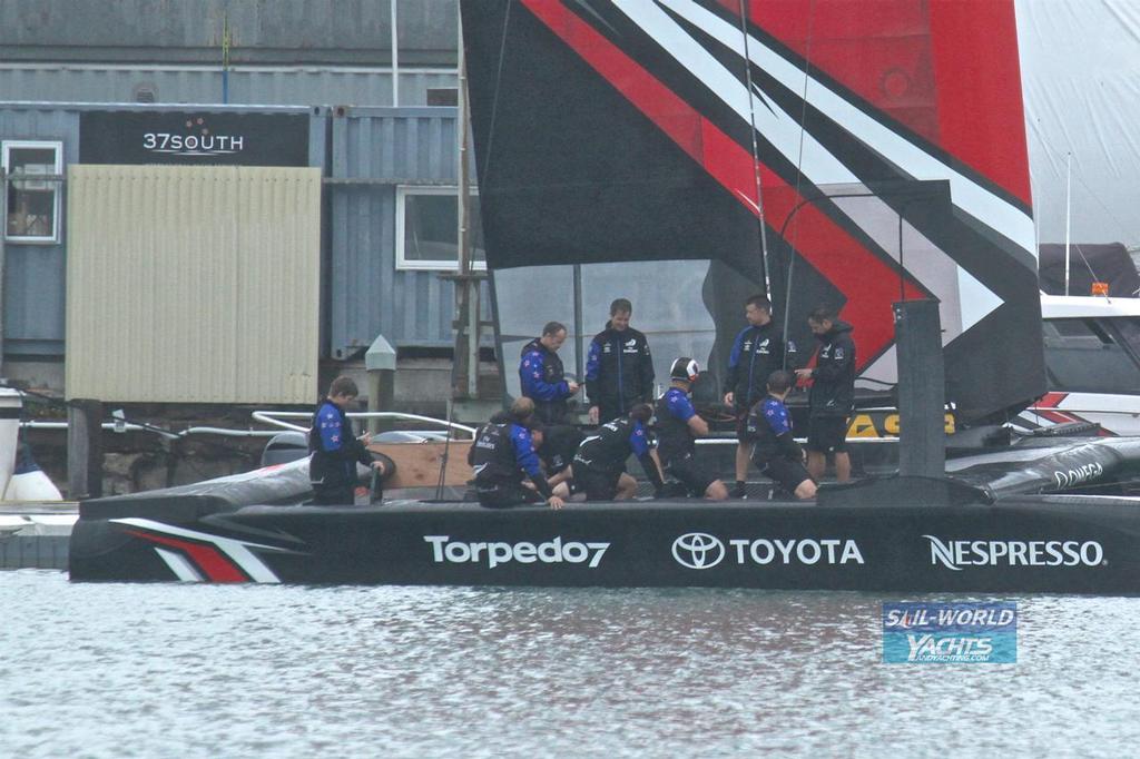  - Day 1 005 - Emirates Team New Zealand - February 14, 2017 photo copyright Richard Gladwell www.photosport.co.nz taken at  and featuring the  class