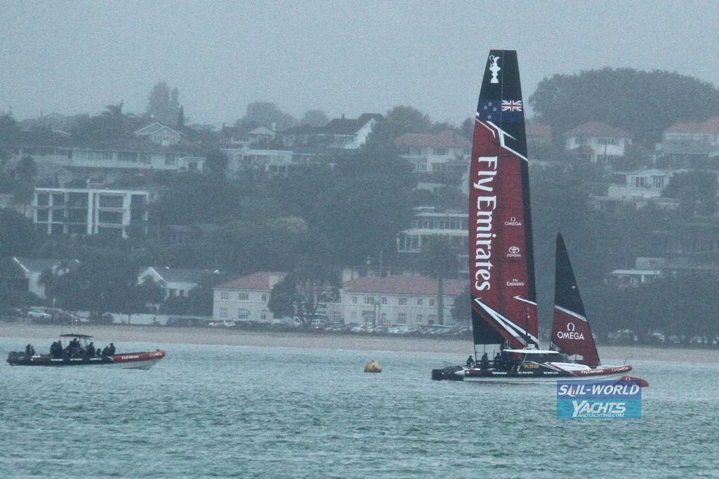  - Day 1 036 - Emirates Team New Zealand - February 14, 2017 photo copyright Richard Gladwell www.photosport.co.nz taken at  and featuring the  class
