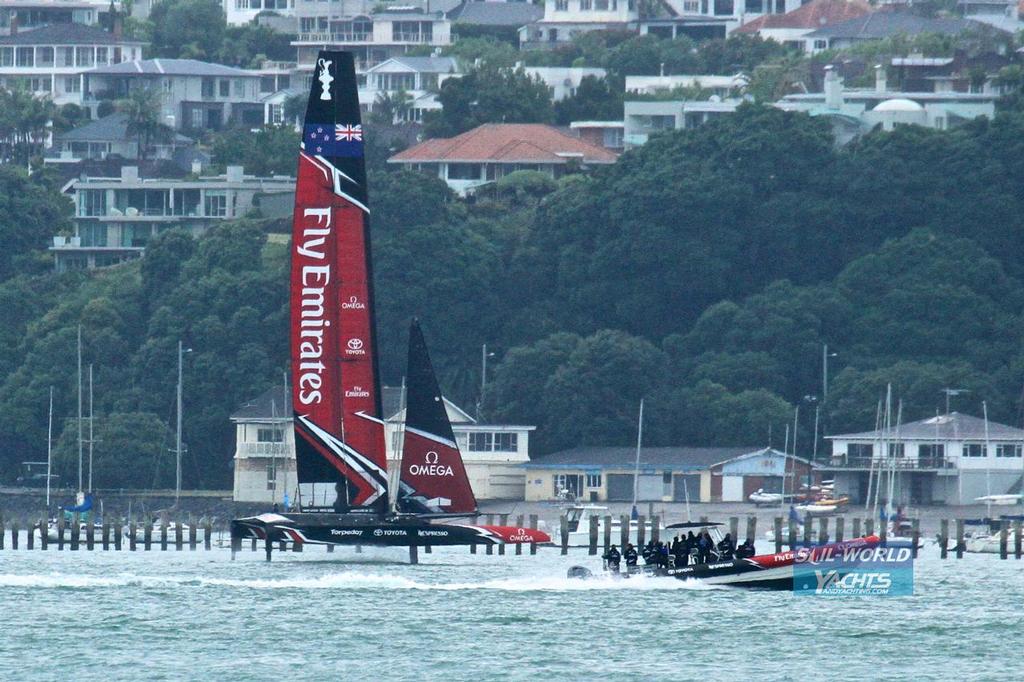  - Day 1 040 - Emirates Team New Zealand - February 14, 2017 photo copyright Richard Gladwell www.photosport.co.nz taken at  and featuring the  class