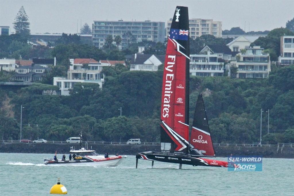 - Day 1 041 - Emirates Team New Zealand - February 14, 2017 photo copyright Richard Gladwell www.photosport.co.nz taken at  and featuring the  class