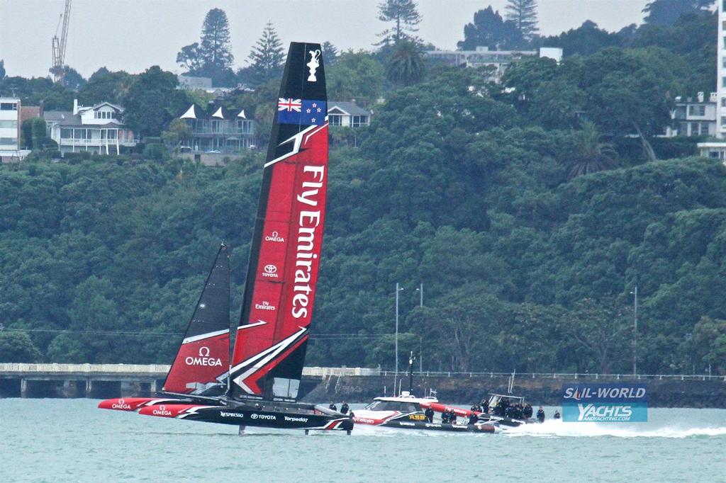 - Day 1 042 - Emirates Team New Zealand - February 14, 2017 photo copyright Richard Gladwell www.photosport.co.nz taken at  and featuring the  class