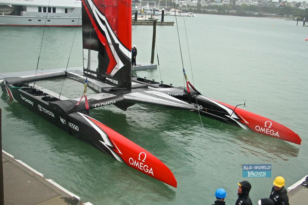 Emirates Team New Zealand AC 50 launch ceremony at the  Team's base in Auckland.  February 16, 2017 © Richard Gladwell www.photosport.co.nz