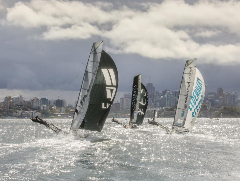 Race 4 - 2017 JJ Giltinan Trophy 18ft Skiff Championship, March 1, 2017 photo copyright Michael Chittenden  taken at  and featuring the  class