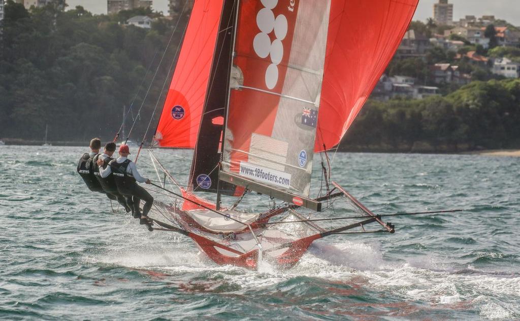 Race 2 - 2017 JJ Giltinan Trophy 18ft Skiff Championship, February 26, 2017 photo copyright Michael Chittenden  taken at  and featuring the  class