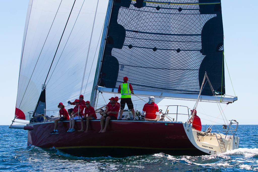 David Clifton's Swarbrick designed Thirsty Work was fastest of the Dvision 4 fleet again - Club Marine Geographe Bay Race Week 2017 © Bernie Kaaks