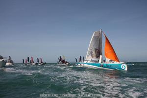  - Conrad Colman finishes under sail in the jury rigged Foresight Natural Energy, February 24, 2017 photo copyright Conrad Colman / Foresight Energy / Vendée Globe taken at  and featuring the  class