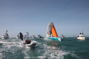  - Conrad Colman finishes under sail in the jury rigged Foresight Natural Energy, February 24, 2017 photo copyright Conrad Colman / Foresight Energy / Vendée Globe taken at  and featuring the  class