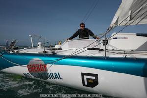  - Conrad Colman finishes under sail in the jury rigged Foresight Natural Energy, February 24, 2017 photo copyright Conrad Colman / Foresight Energy / Vendée Globe taken at  and featuring the  class