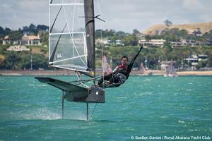 Brad Marsh - 2017 Moth New Zealand Championship photo copyright Suellen Davies-Royal Akarana YC taken at  and featuring the  class