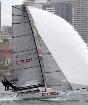 C-Tech produced another consistent performance - JJ Giltinan 18ft Skiff Championship photo copyright Frank Quealey /Australian 18 Footers League http://www.18footers.com.au taken at  and featuring the  class