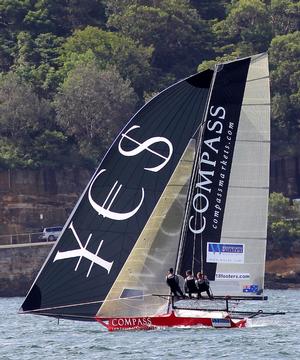 Compassmarkets.com finished strongly to grab second place - JJ Giltinan 18ft Skiff Championship photo copyright Frank Quealey /Australian 18 Footers League http://www.18footers.com.au taken at  and featuring the  class
