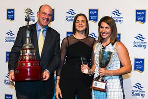 Matt Allen Sarah Kenny Lisa Darmanin Australian Sailing Awards 2016 photo copyright  Andrea Francolini Photography http://www.afrancolini.com/ taken at  and featuring the  class