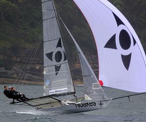 Noakes Youth finished brilliantly after a early capsize - 18ft Skiffs - JJ Giltinan Championship 2017 photo copyright 18footers.com taken at  and featuring the  class