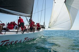 Fixed keel Cookson 50, Terra Firma returned to the Bay with a win to boot! - Club Marine Series photo copyright  Alex McKinnon Photography http://www.alexmckinnonphotography.com taken at  and featuring the  class
