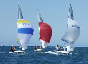 Podium race 5 - Day 4 - Flying Fifteen World Championship 2017 photo copyright Jonny Fullerton taken at  and featuring the  class