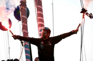 Arnaud Boissières – La Mie Câline – Vendée Globe photo copyright  Olivier Blanchet / DPPI / Vendee Globe http://www.vendeeglobe.org/ taken at  and featuring the  class