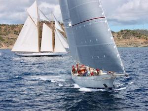 Glorious schooners – Adela and Eleonora at the start of the 9th edition of the RORC Caribbean 600 photo copyright RORC / Tim Wright taken at  and featuring the  class
