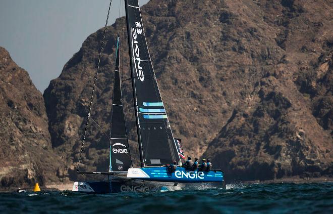 Act 1, Extreme Sailing Series Muscat – Day 1  – Wildcard syndicate Team ENGIE took to the Omani waters on the opening day of racing in Muscat. - Extreme Sailing Series © Lloyd Images http://lloydimagesgallery.photoshelter.com/