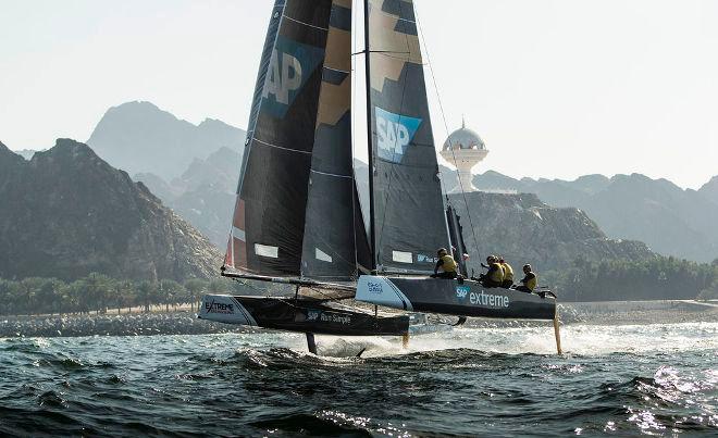 Act 1, Extreme Sailing Series Muscat – Day 1  – SAP Extreme Sailing Team topped the Act leaderboard - Extreme Sailing Series © Lloyd Images http://lloydimagesgallery.photoshelter.com/