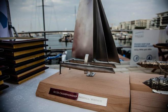 The grand trophy for the GC32 Champion - GC32 Championship © Jesus Renedo / GC32 Championship Oman