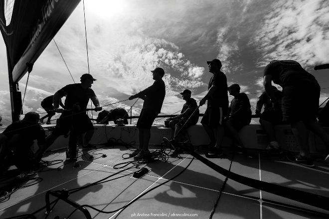 On board Beau Geste TP52 during training for the Australian Yachting Championship © Andrea Francolini