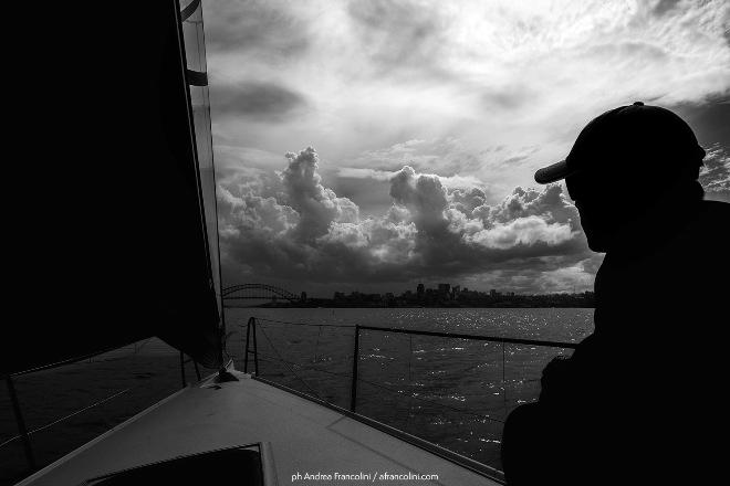 On board Beau Geste TP52 during training for the Australian Yachting Championship © Andrea Francolini