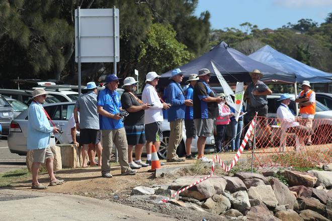 RC Sailors and boats at Kogarah Bay Sailing Club - 2017 Australian IOM Championships © SW