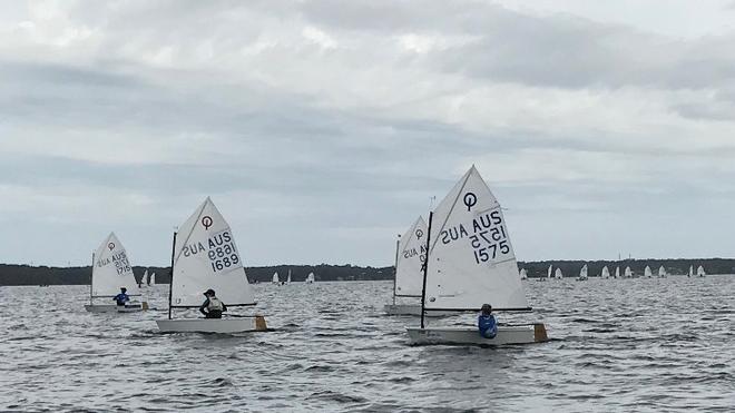 Boat 1575 is Daniel Links Overall NSW Opti champ for 2017 © Adam Beashel