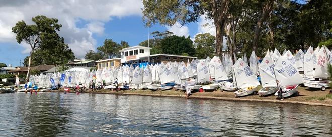 Lake side at Beacheschb NSW Optimist Championship 2017 SLMASC © Adam Beashel