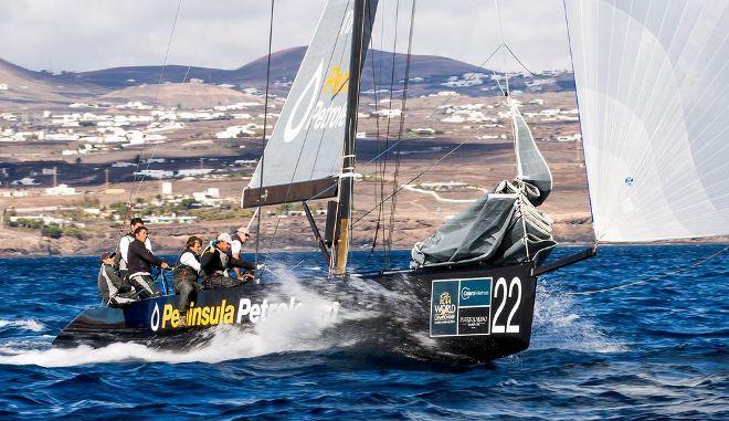 Peninsula Petroleum racing in Lanzarote 2013 - RC44 Championship Tour ©  Martinez Studio / RC44 Class