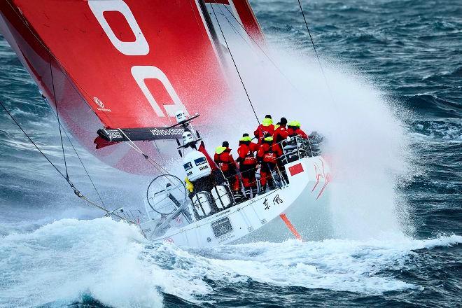 Dongfeng Race Team sailing between Glenan Island and Groix Island, South Brittany © Benoit Stichelbaut / Dongfeng Race Team