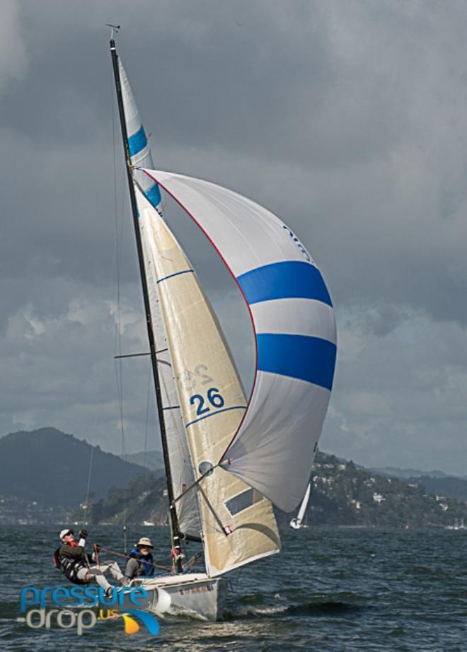 Fresh off a first to finish in the Big Daddy Pursuit, Colin Moore with crew Alex Hanford on the Wylie Wabbit Kwazy sail to Double Handed Sport Boat victory! - Single-handed Sailing Society Corinthian Race © Erik Simonson www.pressure-drop.us http://www.pressure-drop.us