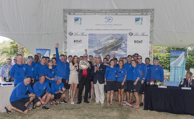 P2 Class B Winners, Loro Piana Caribbean Superyacht Regatta & Rendezvous 2017. © Borlenghi / YCCS / BIM